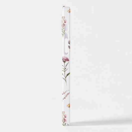 Kleurrijke bloemen, wilde bloemen, tuin bloemen iPhone hoesje (Linkerkant)