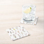 Kleurrijke bloemen, wilde bloemen, tuin bloemen kartonnen onderzetters (Insitu)