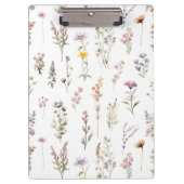 Kleurrijke bloemen, wilde bloemen, tuin bloemen klembord (Voorkant)