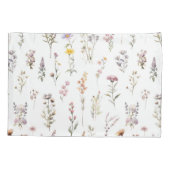 Kleurrijke bloemen, wilde bloemen, tuin bloemen kussensloop (Achterkant)