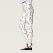 Kleurrijke bloemen, wilde bloemen, tuin bloemen leggings (Links)