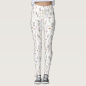 Kleurrijke bloemen, wilde bloemen, tuin bloemen leggings (Voorkant)