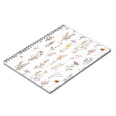 Kleurrijke bloemen, wilde bloemen, tuin bloemen notitieboek (Linkerzijde)