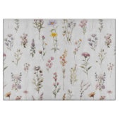 Kleurrijke bloemen, wilde bloemen, tuin bloemen snijplank (Voorkant)