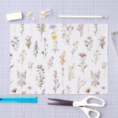 Kleurrijke bloemen, wilde bloemen, tuin bloemen tissuepapier (Craft)