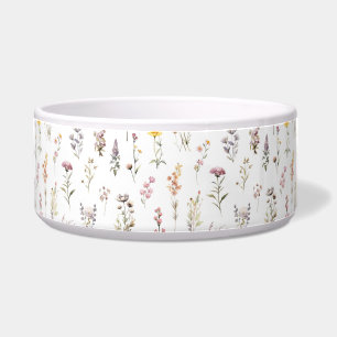 Kleurrijke bloemen, wilde bloemen, tuin bloemen voerbakje