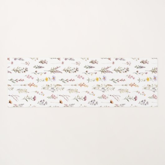 Kleurrijke bloemen, wilde bloemen, tuin bloemen yogamat (Achterkant (horizontaal))