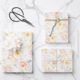 Kleurrijke Bloemen Wildflower Meadow Garden Elegan Inpakpapier Vel