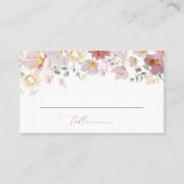 Kleurrijke bloemen, Wildflowers, Boho, Wedding Plaatskaartje (Voorkant)