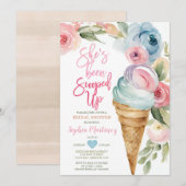 Kleurrijke Bloemen Zomerijs Vrijgezellenfeest Kaart (Voorkant / Achterkant)