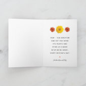 Kleurrijke Bloemenarrangement Happy Moederdag Kaart (Binnen)