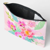 Kleurrijke bloemenboeket accessoire zakje etui (Open)