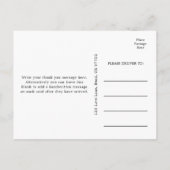 Kleurrijke bloemenbruiloft Dank u Briefkaart (Achterkant)