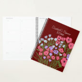 Kleurrijke  bloemencharme + aangepaste naam planner (Display)