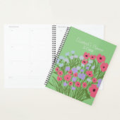 Kleurrijke  bloemencharme + aangepaste naam planner (Display)