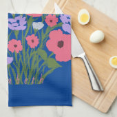 Kleurrijke bloemencharme + aangepaste naam theedoek (Quarter Fold)