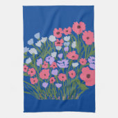 Kleurrijke bloemencharme + aangepaste naam theedoek (Verticaal)
