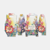 Kleurrijke bloemendoos met gunsten bedankdoosjes (Uitgevouwen)