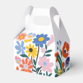 Kleurrijke bloemendoos: Mooie boeketten Bedankdoosjes (Achterkant)