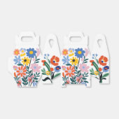 Kleurrijke bloemendoos: Mooie boeketten Bedankdoosjes (Uitgevouwen)