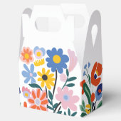 Kleurrijke bloemendoos: Mooie boeketten Bedankdoosjes (Geopend)