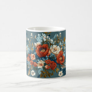 Kleurrijke bloemendrinkbeker voor thuis koffiemok