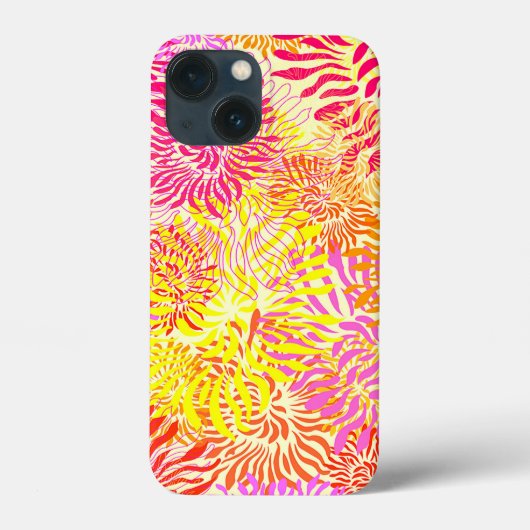 Kleurrijke Bloemendruk Case-Mate iPhone Case (Achterkant)
