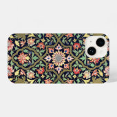 Kleurrijke  bloemenindiaanse mandala patroon iPhone hoesje (Achterkant horizontaal)