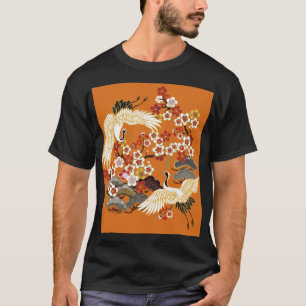 Kleurrijke bloemenkranen Sakura patroon T-shirt