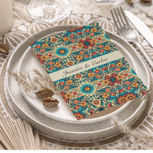 Kleurrijke bloemenMexicaanse patroon