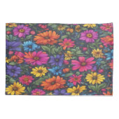 Kleurrijke Bloemenmix - Kussensloop (Achterkant-Links)