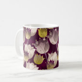 Kleurrijke bloemenpatroon achtergrond koffiemok (Voorkant links)