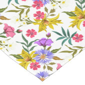 Kleurrijke  bloemenpatroon korte tafelloper (Hoek)