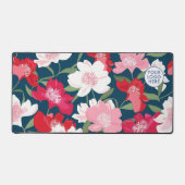 Kleurrijke bloemenpatroonbedrijf Logo Business Bureaumat (Voorkant)