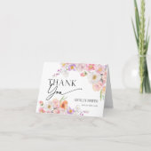 Kleurrijke bloemenpracht bedankkaart (Voorkant)