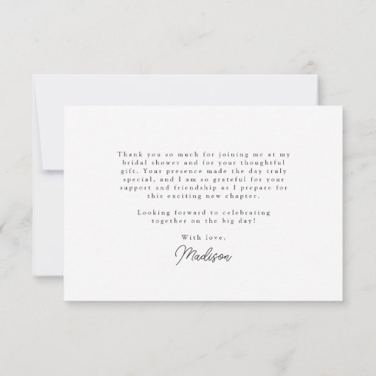 Kleurrijke Bloemenrand Bedankkaart (Achterkant)