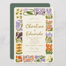  kleurrijke bloemenretro bruiloft