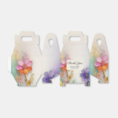 Kleurrijke bloemensieradendoos bedankdoosjes (Uitgevouwen)