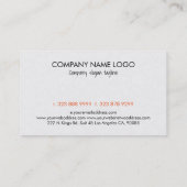 Kleurrijke bloemensuikerschedel 3 & witte achtergr visitekaartje (Achterkant)