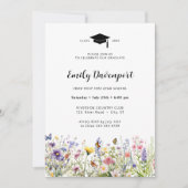 Kleurrijke bloementuin Afstuderen foto op de achte Kaart (Voorkant)