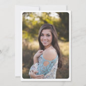 Kleurrijke bloementuin Afstuderen foto op de achte Kaart (Achterkant)