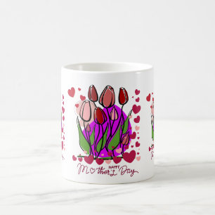 Kleurrijke bloementuin cadeau ontwerp koffiemok