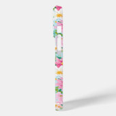 Kleurrijke Bloementuin Geborduurd Case-Mate iPhone Case (Achterkant / Links)
