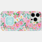 Kleurrijke Bloementuin Geborduurd Case-Mate iPhone Case (Achterkant (horizontaal))