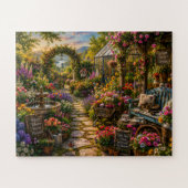 Kleurrijke Bloementuin - Legpuzzel (Horizontaal)