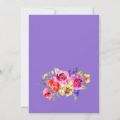 Kleurrijke bloementuin Liefde in Bloom Vrijgezelle Kaart (Achterkant)