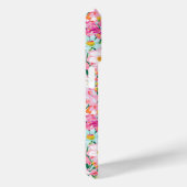 Kleurrijke bloementuin met monogram Case-Mate iPhone case (Achterkant / Rechts)
