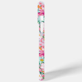 Kleurrijke bloementuin met monogram Case-Mate iPhone case (Achterkant / Links)