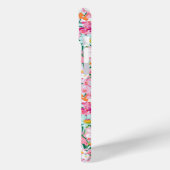 Kleurrijke bloementuin met monogram Case-Mate iPhone case (Achterkant / Links)
