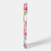 Kleurrijke bloementuin met monogram Case-Mate iPhone case (Achterkant / Rechts)
